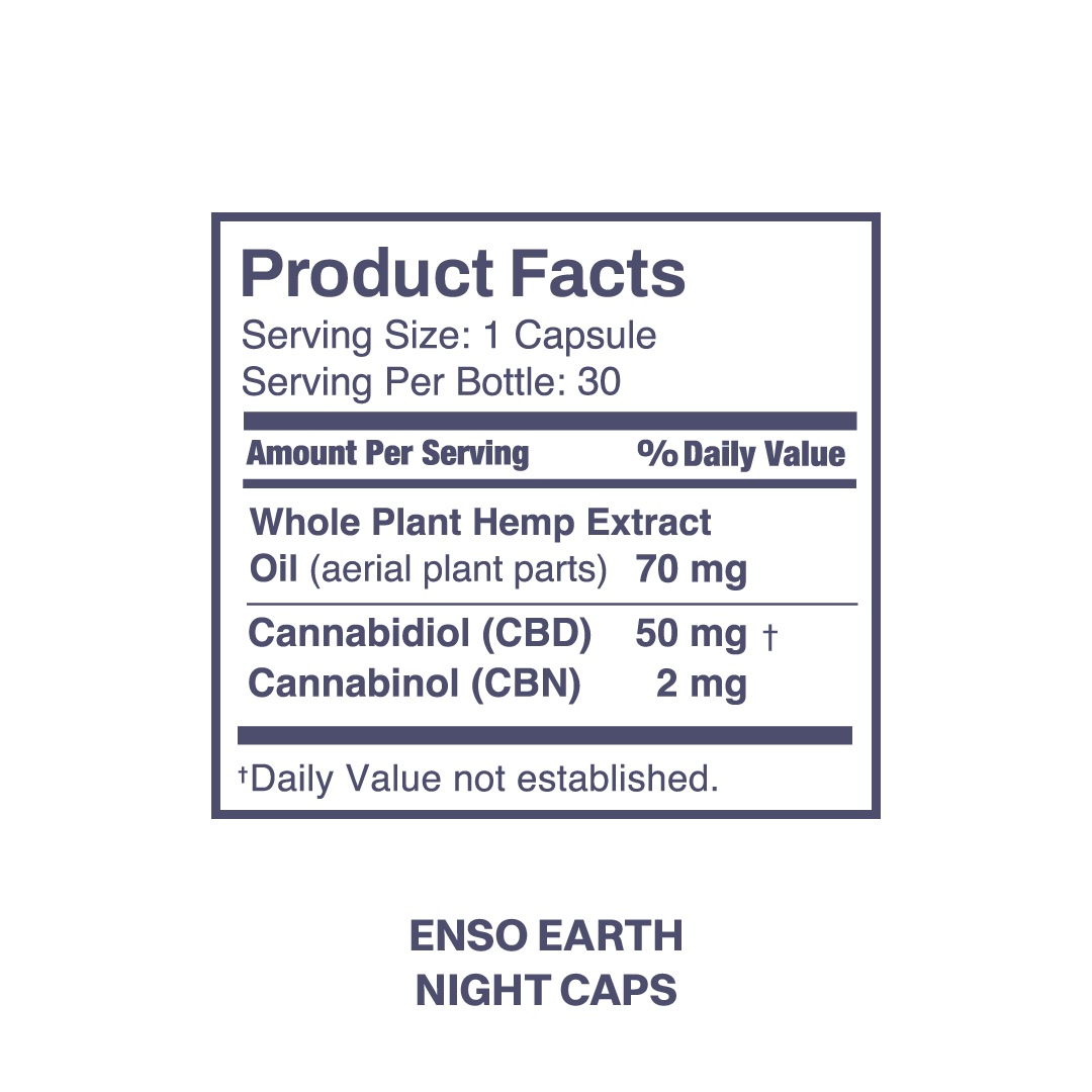 Nighttime Gel Caps - 1500mg - Enso Earth